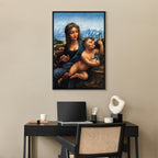 Canvas Print Madonna With a Distaff by Da Vinci