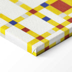 Mondrian Broadway Boogie Woogie Abstract Canvas Print