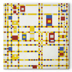 Mondrian Broadway Boogie Woogie Abstract Canvas Print