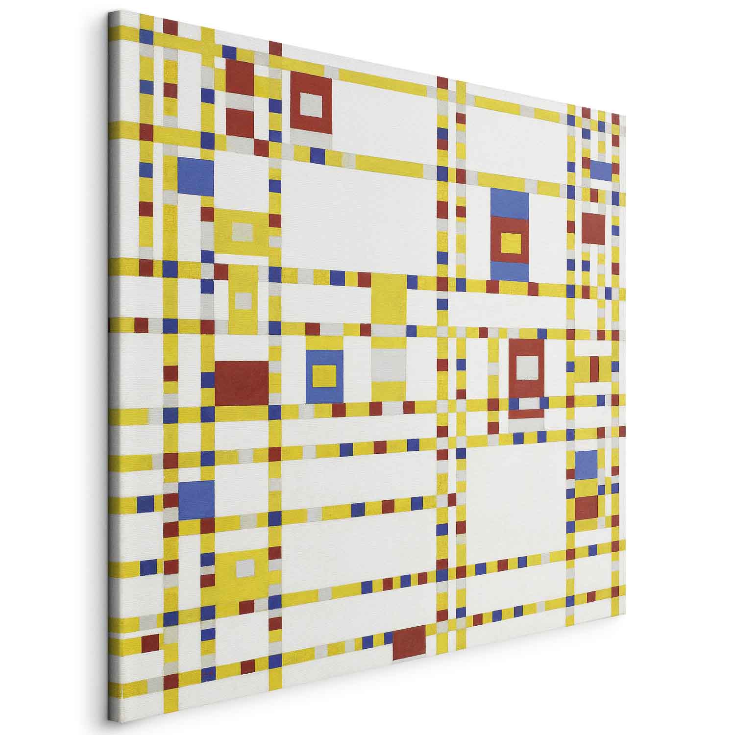 Mondrian Broadway Boogie Woogie Abstract Canvas Print