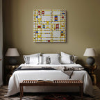 Mondrian Broadway Boogie Woogie Abstract Canvas Print