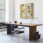 Mondrian Broadway Boogie Woogie Abstract Canvas Print