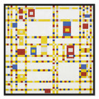 Mondrian Broadway Boogie Woogie Abstract Canvas Print