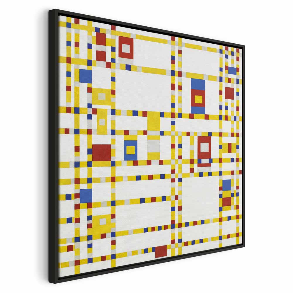 Mondrian Broadway Boogie Woogie Abstract Canvas Print