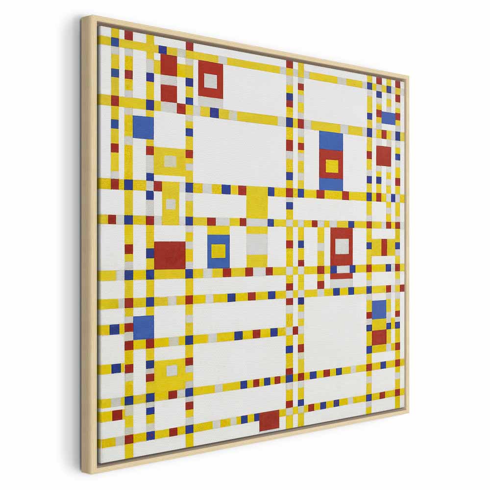 Mondrian Broadway Boogie Woogie Abstract Canvas Print
