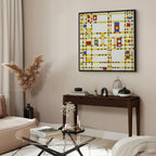 Mondrian Broadway Boogie Woogie Abstract Canvas Print