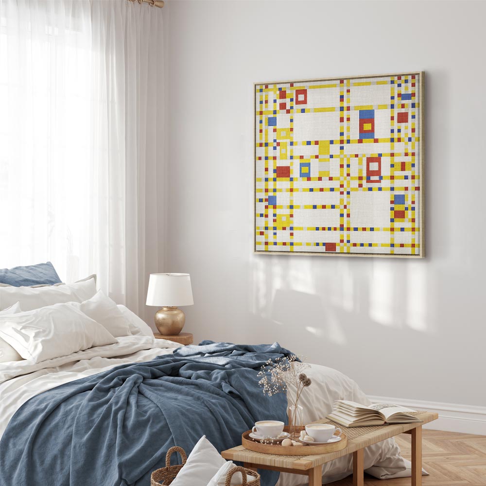 Mondrian Broadway Boogie Woogie Abstract Canvas Print