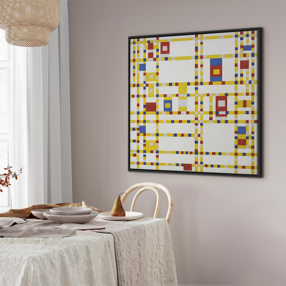 Mondrian Broadway Boogie Woogie Abstract Canvas Print