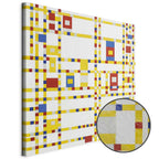 Mondrian Broadway Boogie Woogie Abstract Canvas Print
