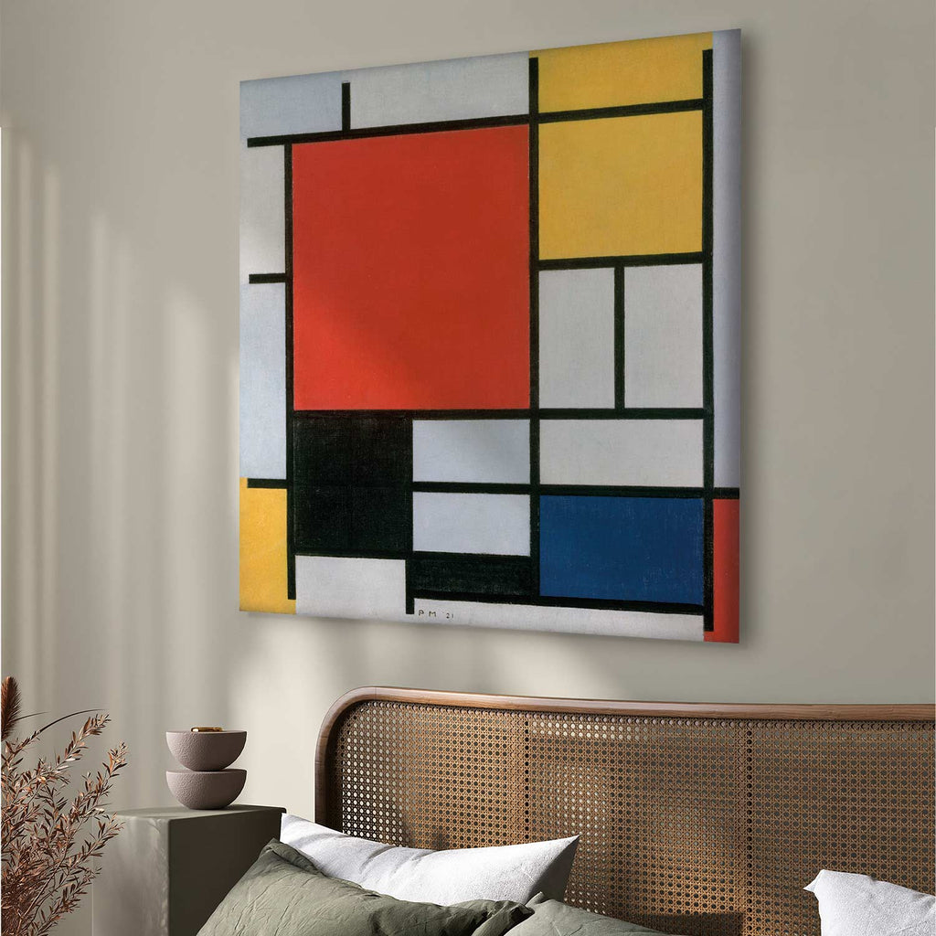 Mondrian Geometric Abstract Canvas Print