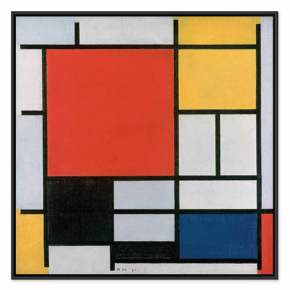 Mondrian Geometric Abstract Canvas Print