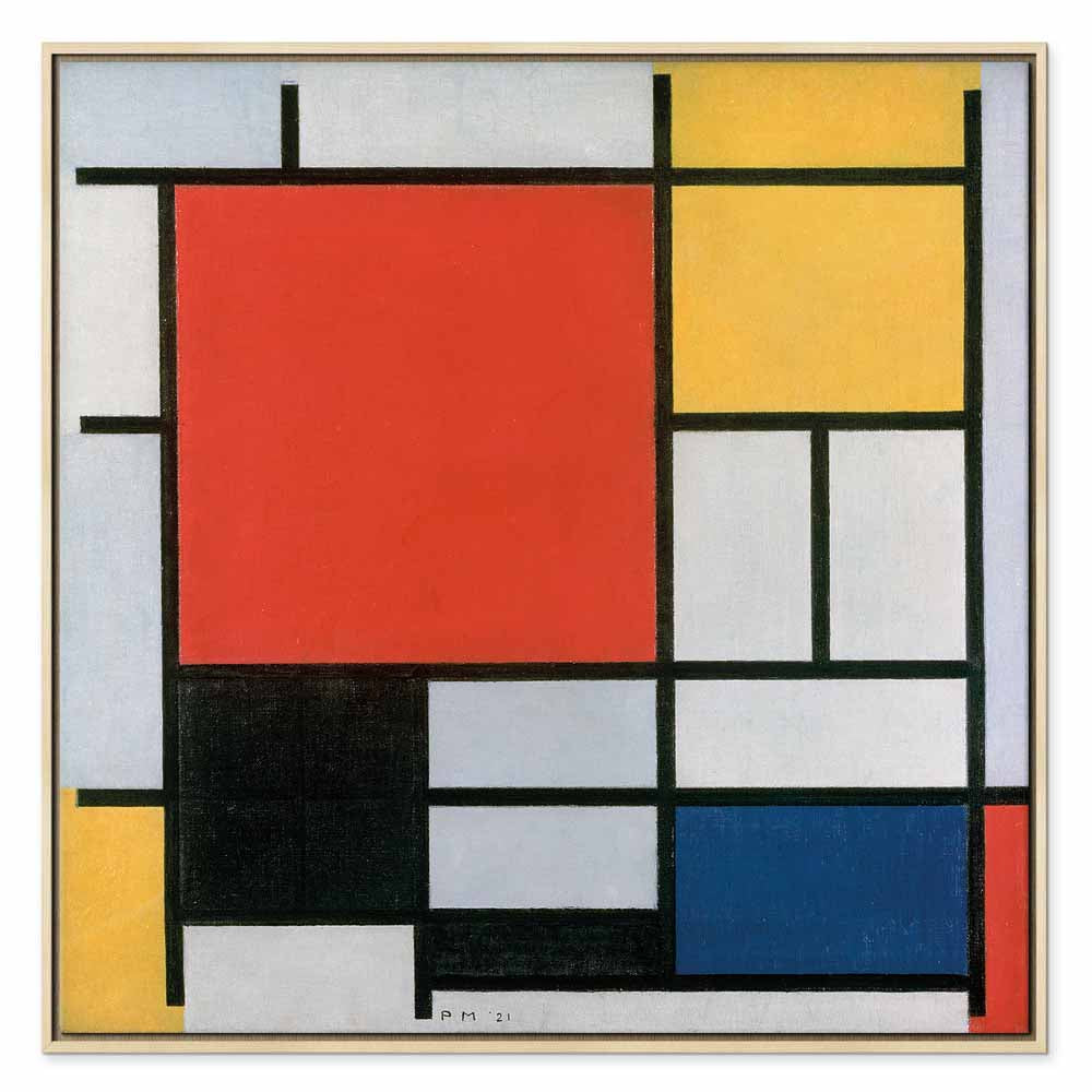 Mondrian Geometric Abstract Canvas Print