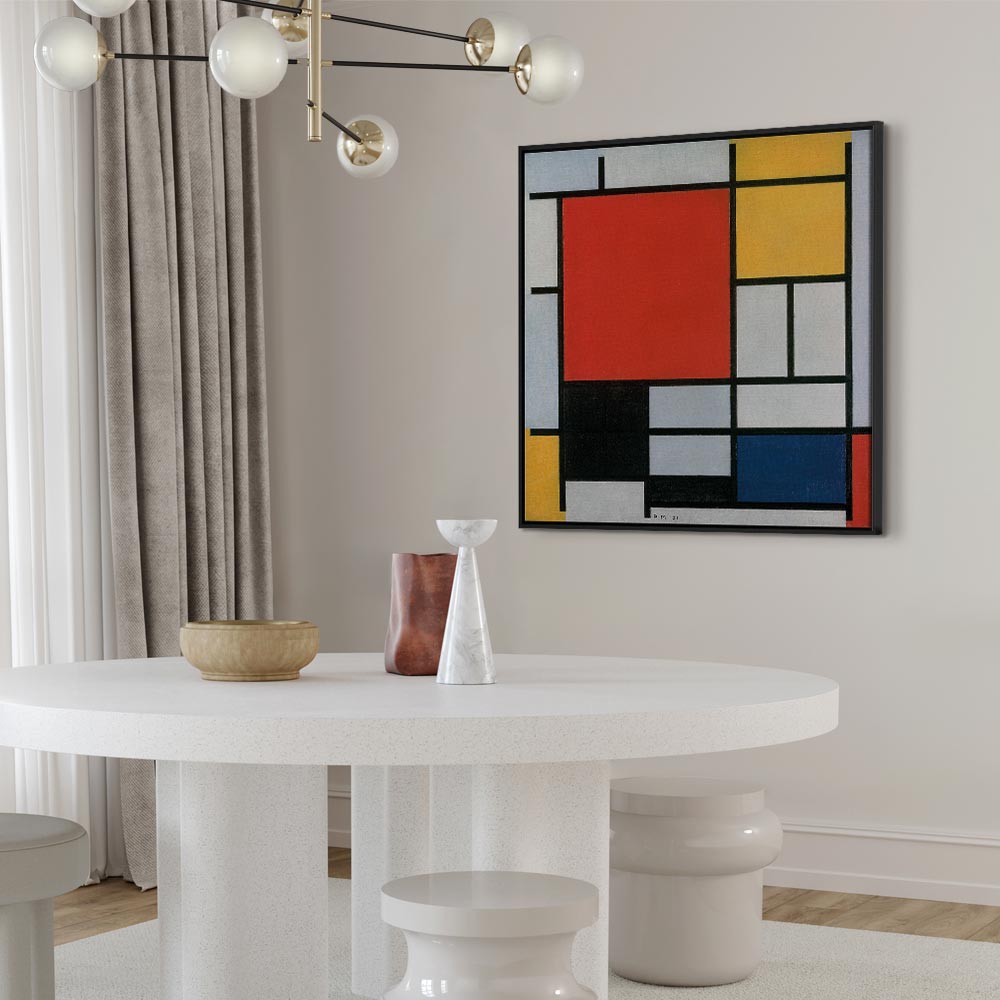 Mondrian Geometric Abstract Canvas Print