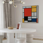 Mondrian Geometric Abstract Canvas Print