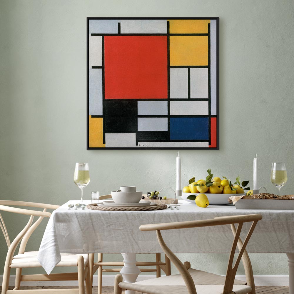 Mondrian Geometric Abstract Canvas Print