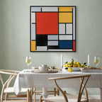 Mondrian Geometric Abstract Canvas Print