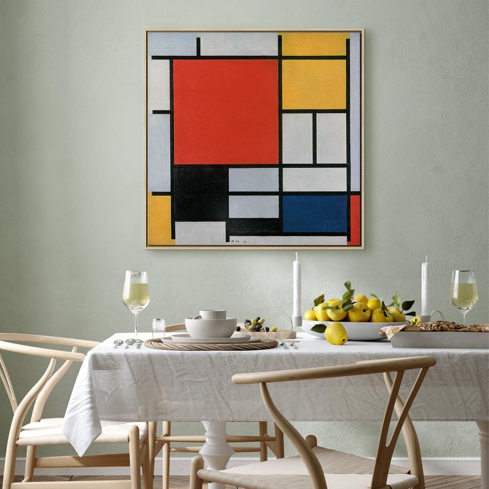 Mondrian Geometric Abstract Canvas Print