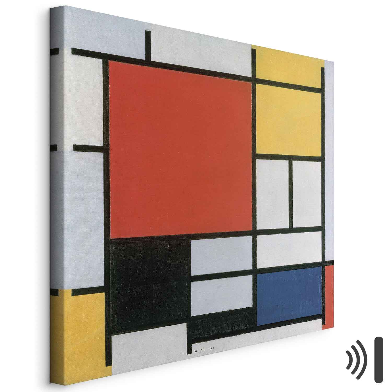 Mondrian Geometric Abstract Canvas Print