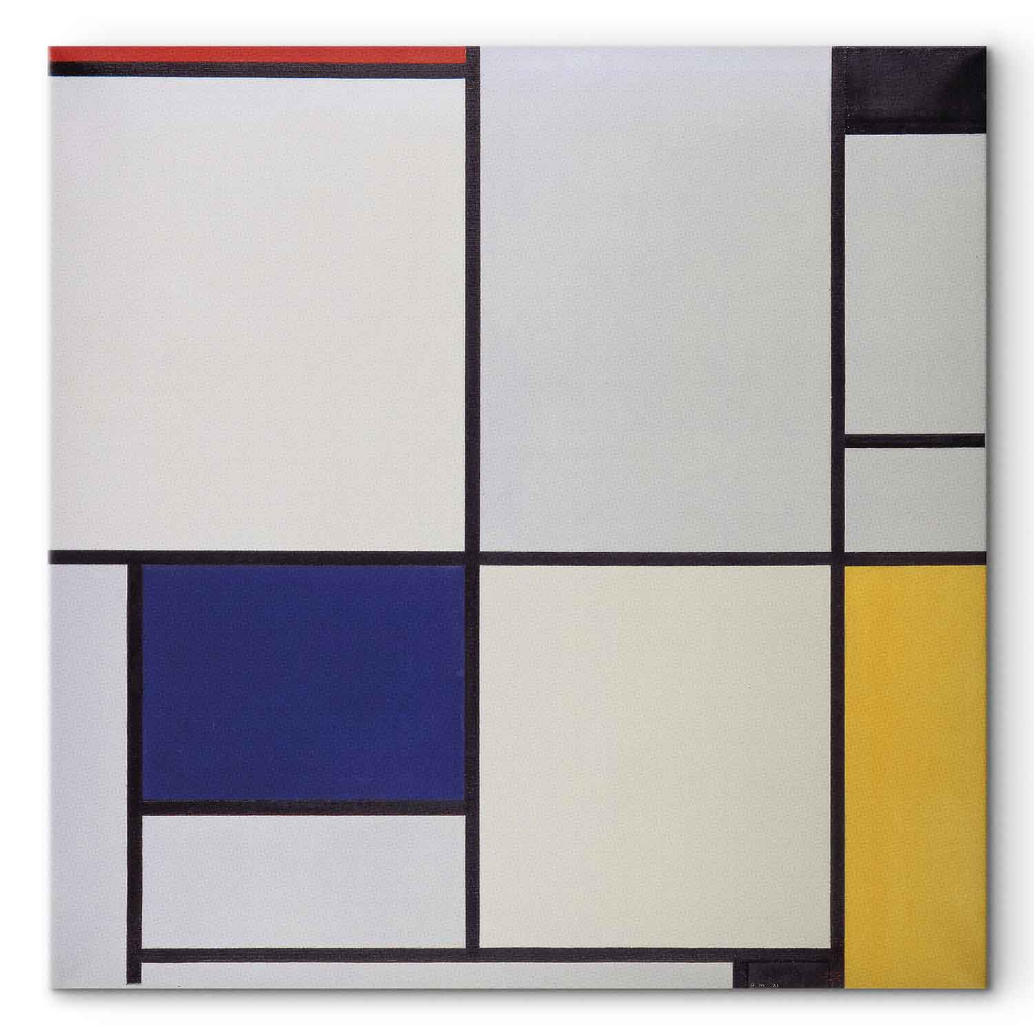 Mondrian Tableau I Geometric Abstract Canvas Print