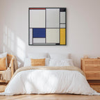 Mondrian Tableau I Geometric Abstract Canvas Print