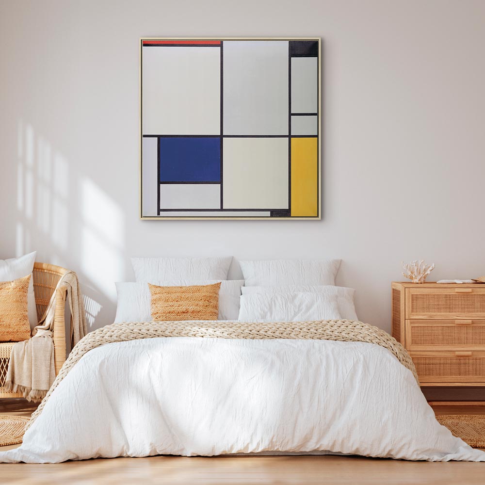 Mondrian Tableau I Geometric Abstract Canvas Print