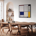 Mondrian Tableau I Geometric Abstract Canvas Print
