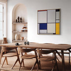 Mondrian Tableau I Geometric Abstract Canvas Print
