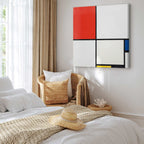 Mondrian Abstract Geometric Canvas Print