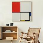 Mondrian Abstract Geometric Canvas Print