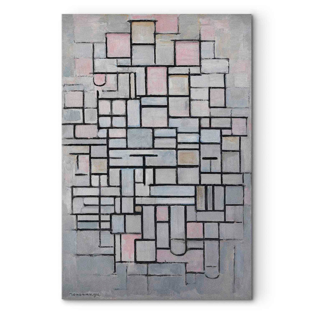 Mondrian Composition IV Abstract Geometric Canvas Print