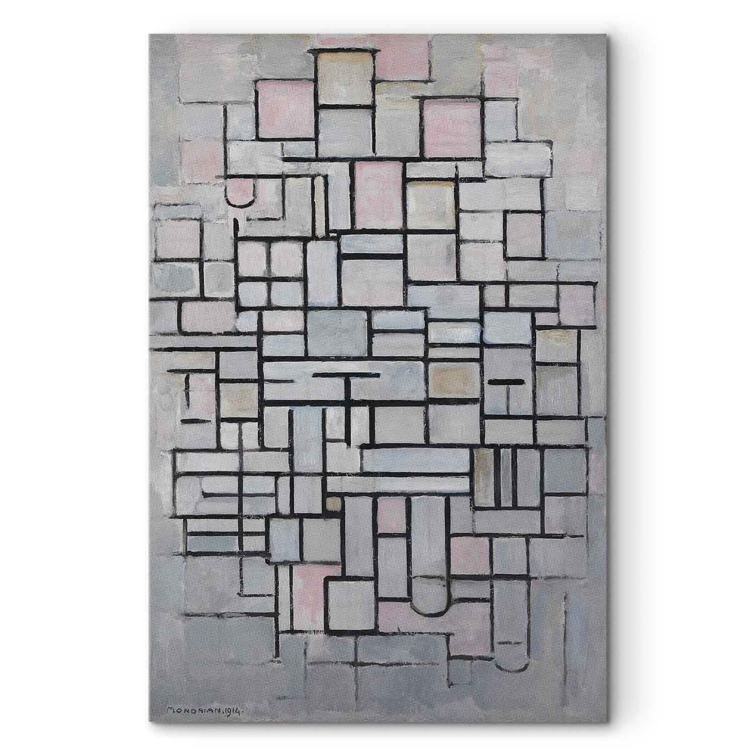 Mondrian Composition IV Abstract Geometric Canvas Print
