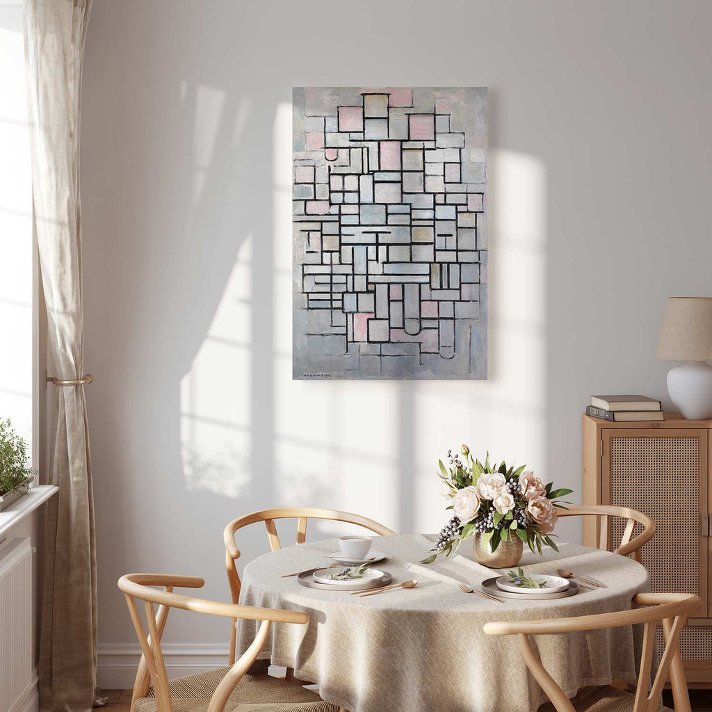 Mondrian Composition IV Abstract Geometric Canvas Print