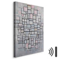 Mondrian Composition IV Abstract Geometric Canvas Print