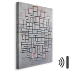 Mondrian Composition IV Abstract Geometric Canvas Print