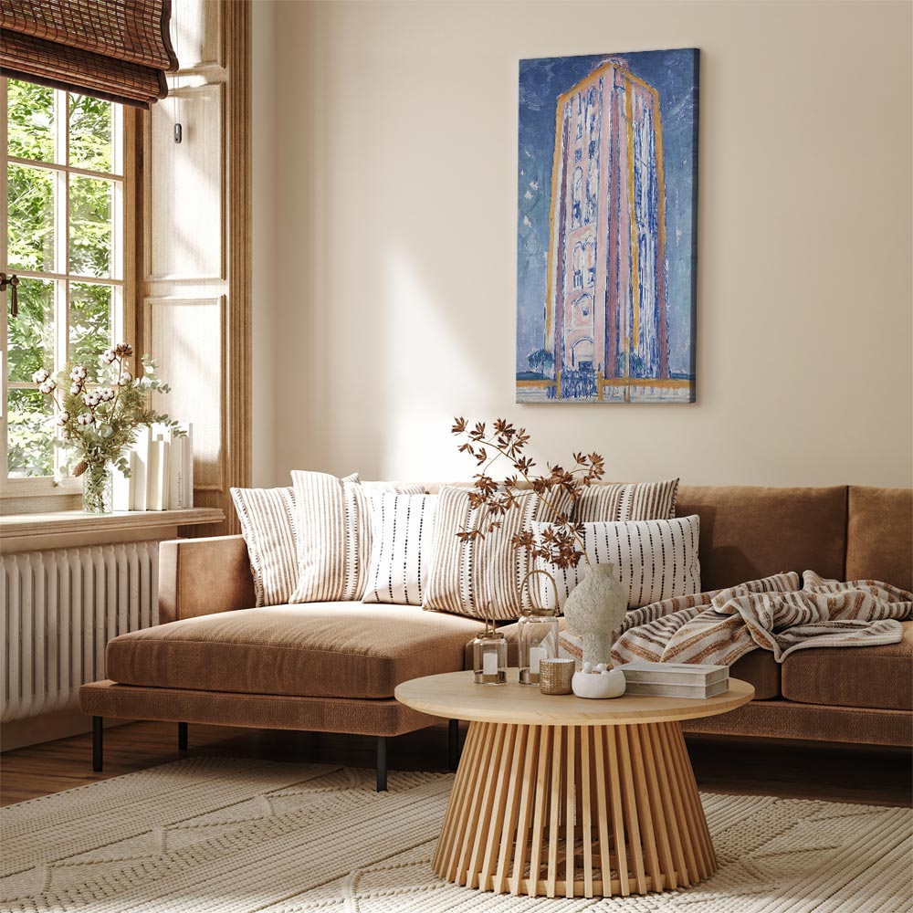 Canvas Print Lighthouse near Westkapelle