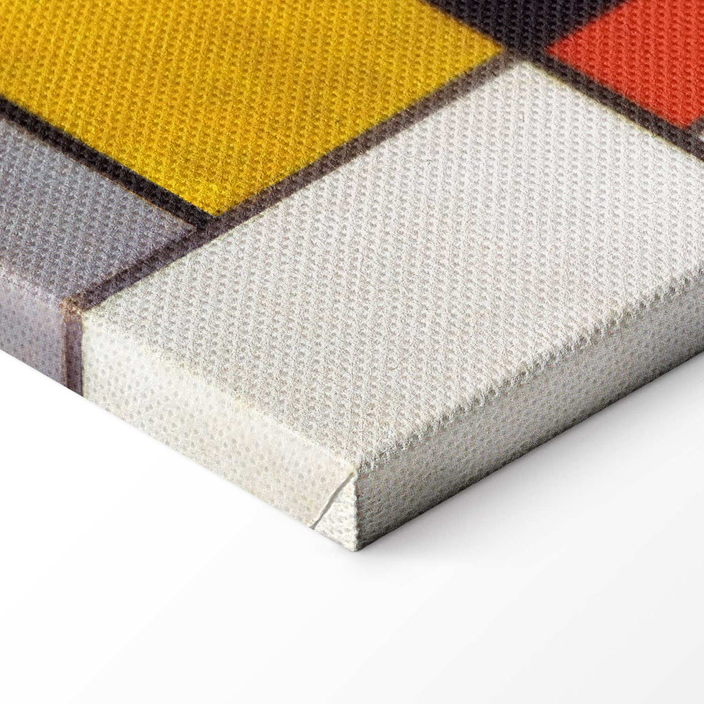 Mondrian Composition A Abstract Geometric Canvas Print
