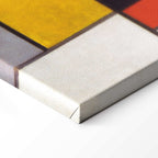 Mondrian Composition A Abstract Geometric Canvas Print