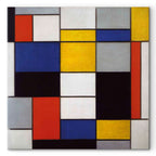 Mondrian Composition A Abstract Geometric Canvas Print