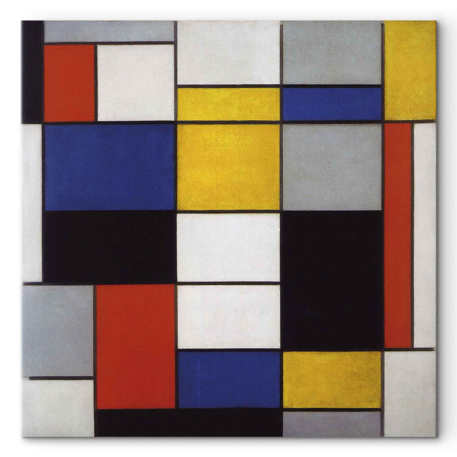 Mondrian Composition A Abstract Geometric Canvas Print