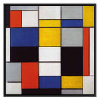 Mondrian Composition A Abstract Geometric Canvas Print
