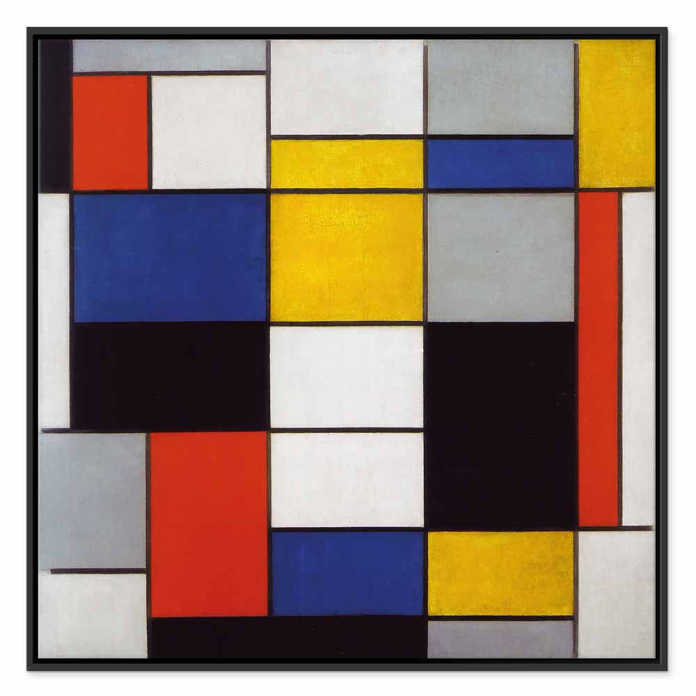 Mondrian Composition A Abstract Geometric Canvas Print