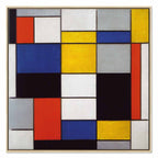 Mondrian Composition A Abstract Geometric Canvas Print