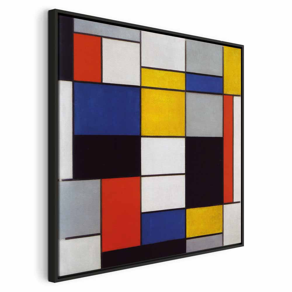 Mondrian Composition A Abstract Geometric Canvas Print