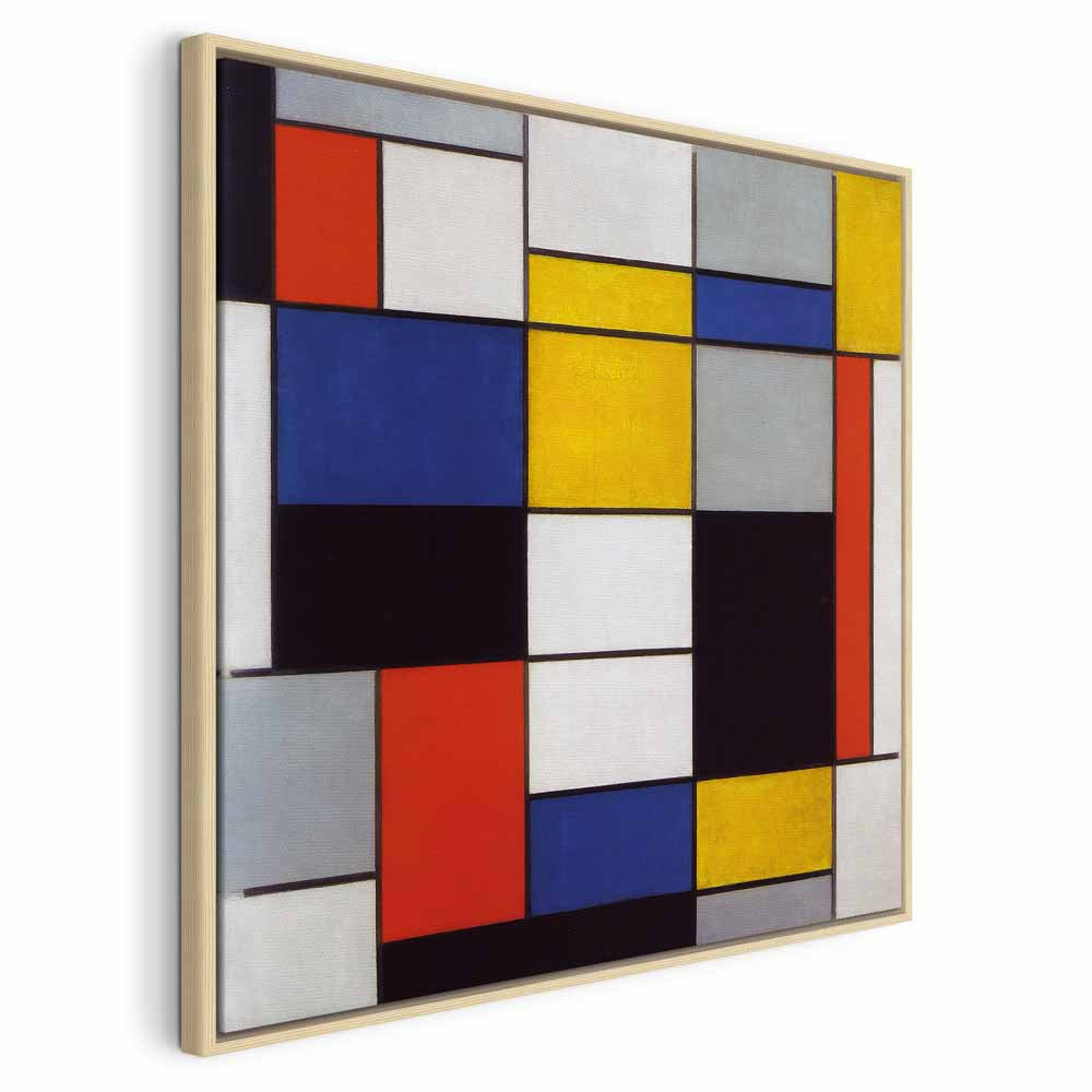 Mondrian Composition A Abstract Geometric Canvas Print