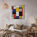 Mondrian Composition A Abstract Geometric Canvas Print