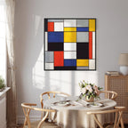 Mondrian Composition A Abstract Geometric Canvas Print