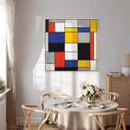 Mondrian Composition A Abstract Geometric Canvas Print