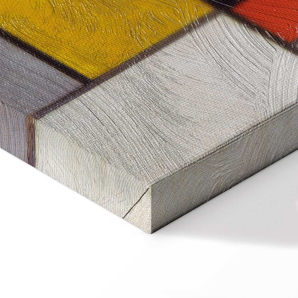 Mondrian Composition A Abstract Geometric Canvas Print