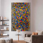 Mondrian Geometric Abstract DIY Large Canvas Print