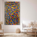 Mondrian Geometric Abstract DIY Large Canvas Print